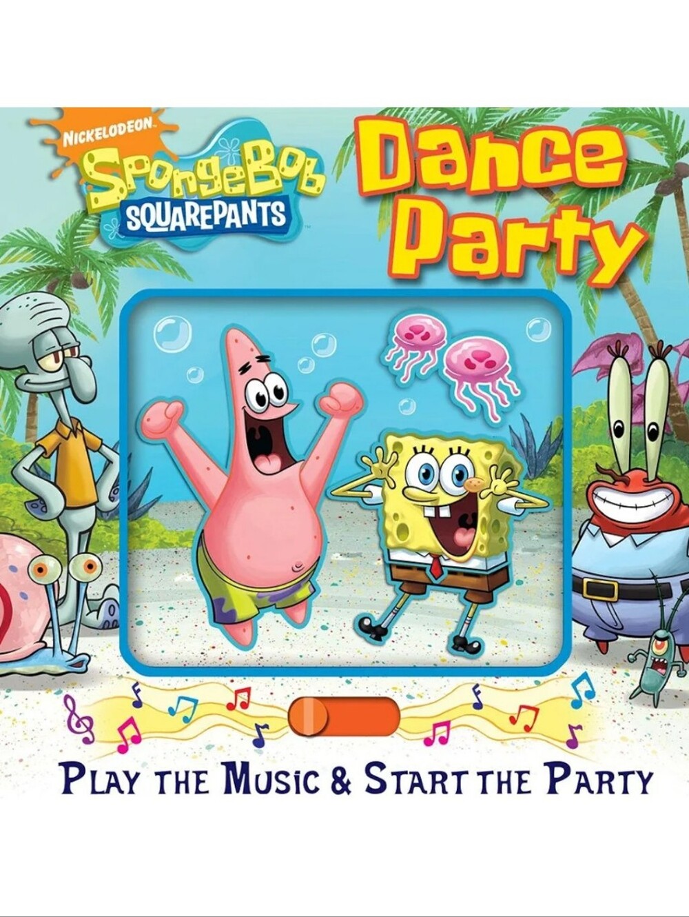📘3/$14📘SpongeBob SquarePants Dance Party Book and Music Mover Interactive Boar